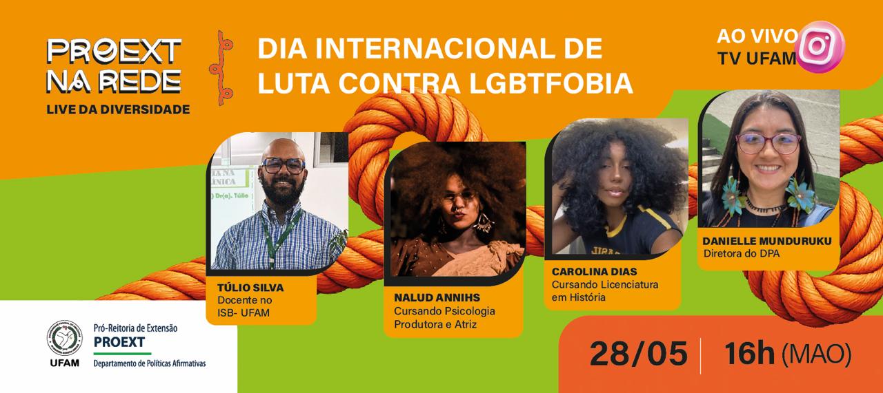 Proext realiza Live da Diversidade contra a LGBTfobia