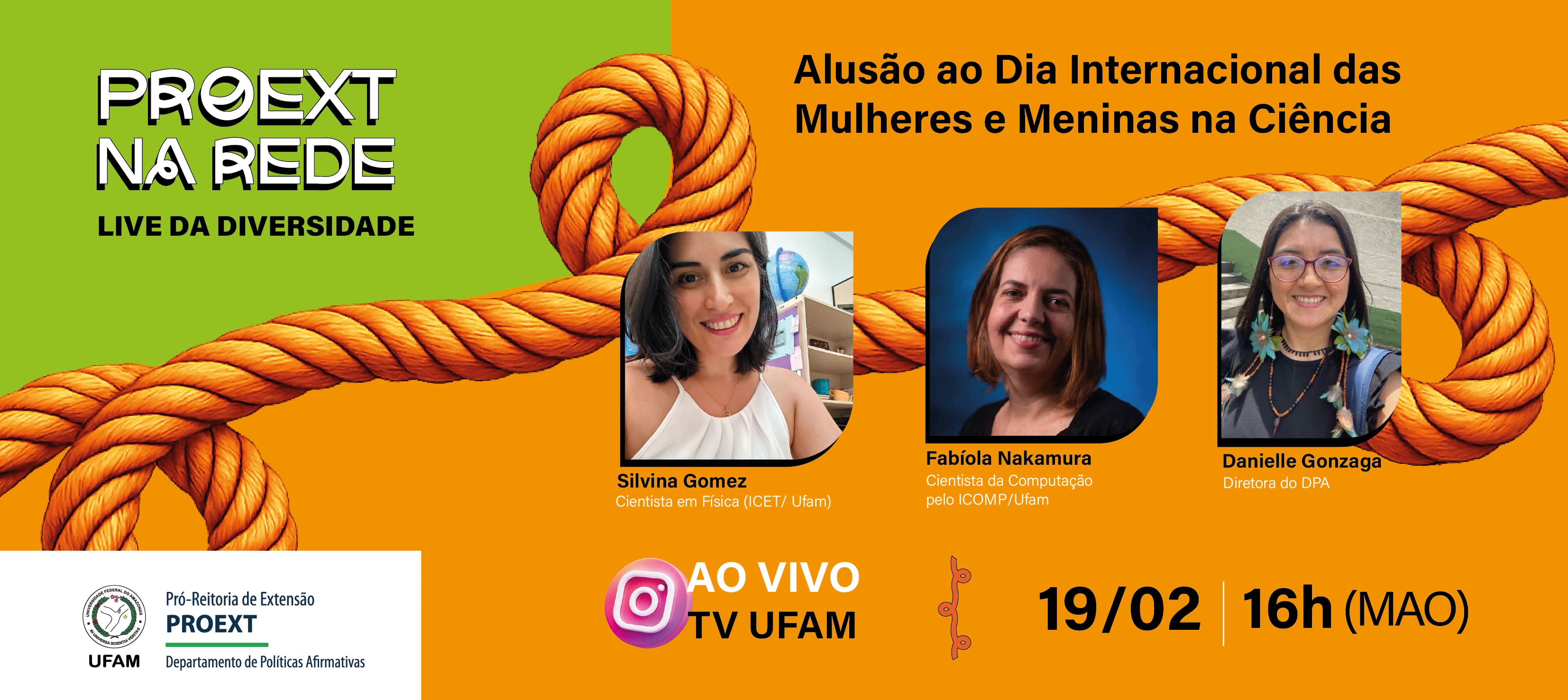 Live da Diversidade inaugura o Proext na Rede, um espaço permanente de debates sobre temas estratégicos da universidade, criado pela Pró-Reitoria de Extensão da Ufam