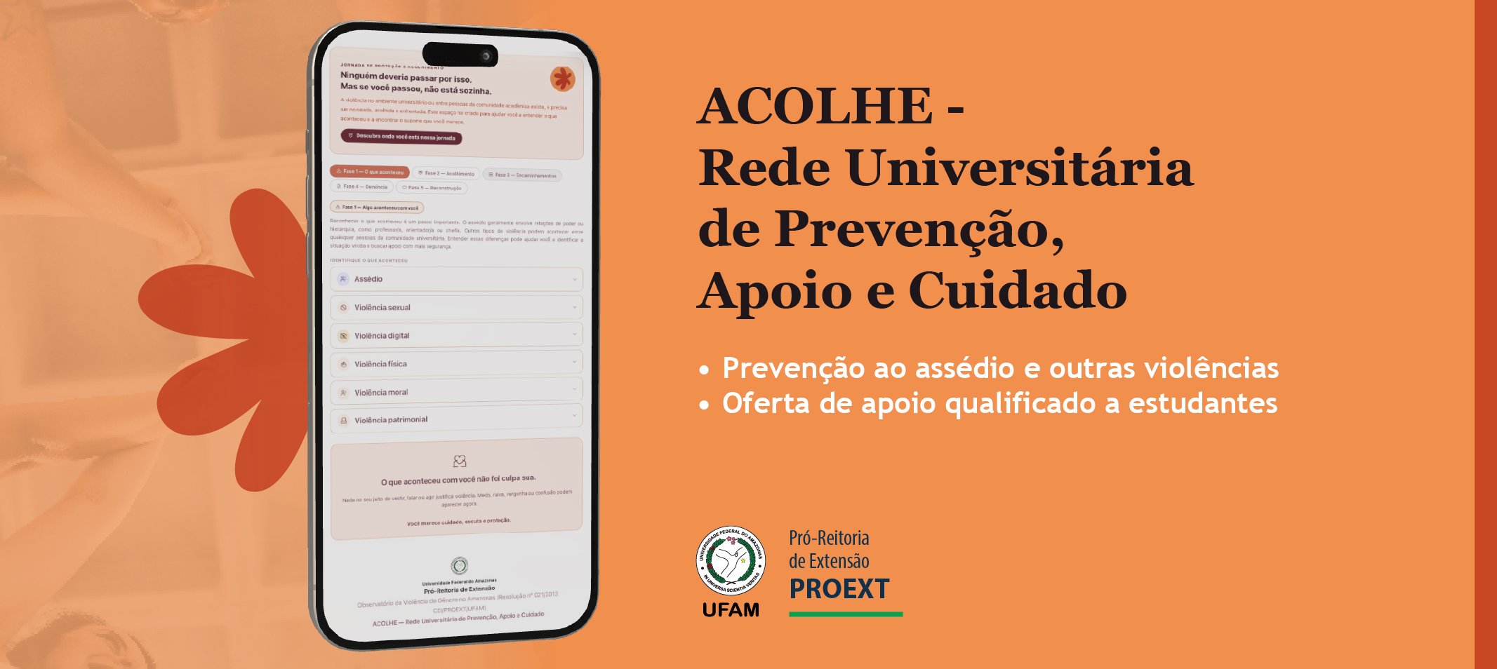 Ufam apresenta Rede Acolhe para prevenção ao assédio e apoio a vítimas de violência