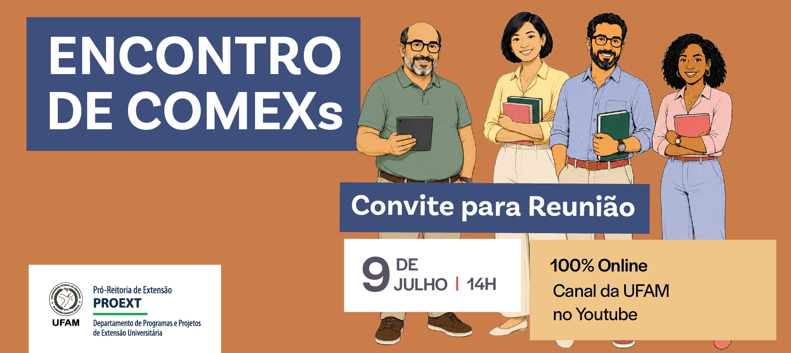 Comitês de Extensão da Ufam fazem novo encontro de alinhamento com a Proext