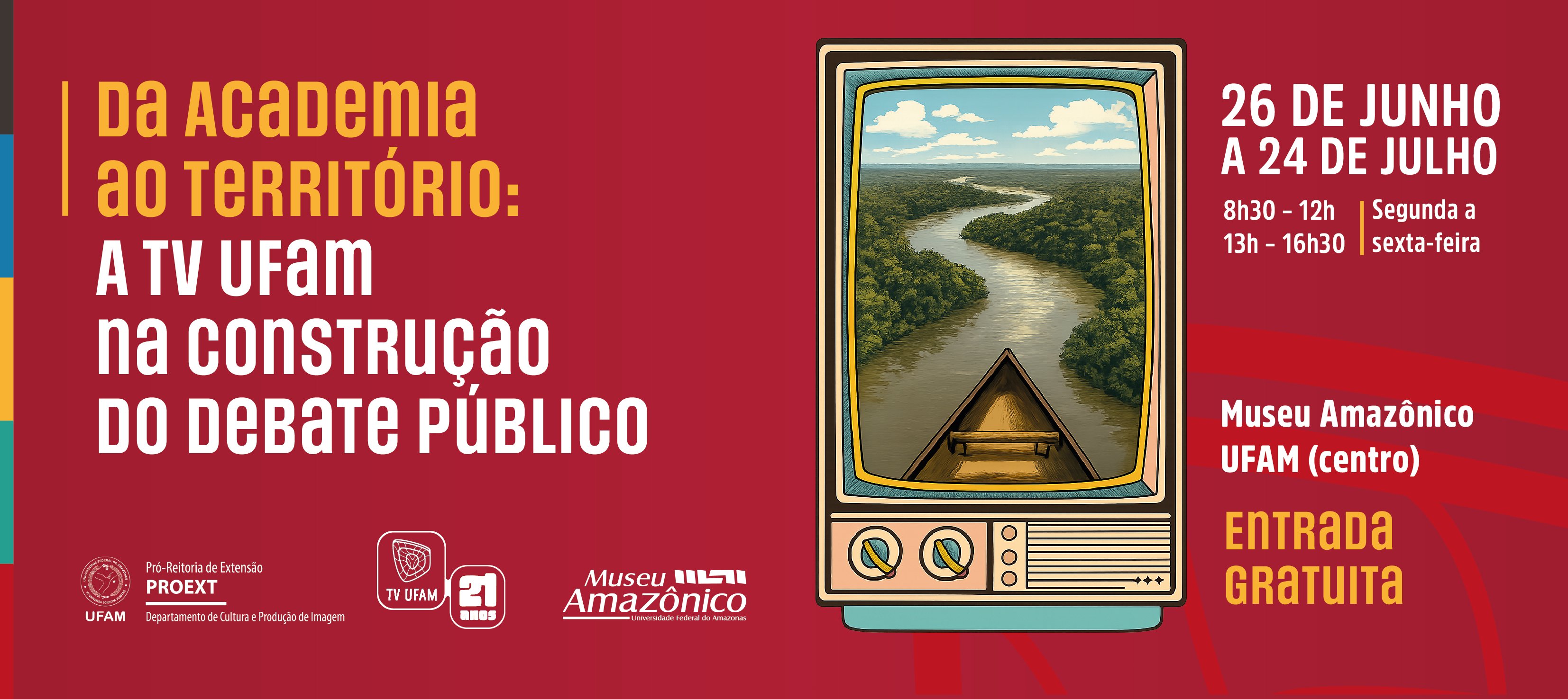 TV UFAM celebra seus 21 anos com Exposição no Museu Amazônico